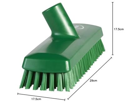 Vikan Vloerschrobber hard met waterdoorlaat 65x270 groen