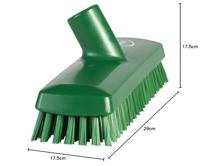 Vikan Vloerschrobber hard met waterdoorlaat 65x270 groen - thumbnail