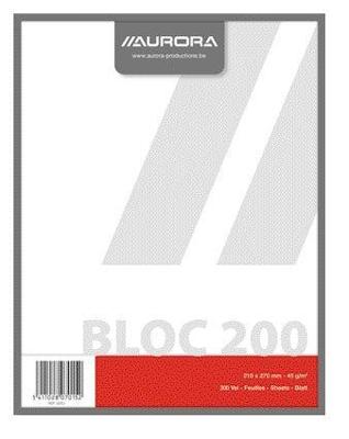 Kladblok aurora 210x270mm blanco 200 vel 45gr