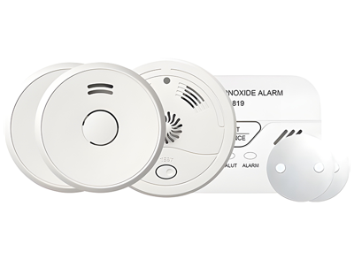 6-delig Profile Brandbeveiligingspakket - Rookmelders, Hittemelder en Koolmonoxidemelder