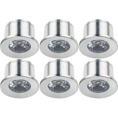 Velvalux LED Veranda Spot 6-pack - Dimbaar Warm Wit 3000K Rond Ø31mm