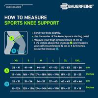 Bauerfeind Sports Knee Support Kniebrace - XS - Universeel - Blauw - thumbnail