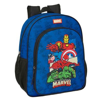 Schoolrugzak The Avengers Blauw Zwart 32 x 38 x 12 cm
