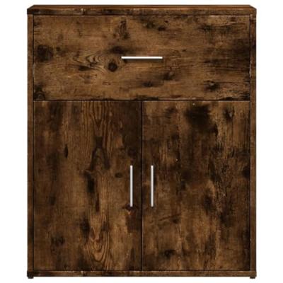 Dressoir 60x31x70 cm bewerkt hout gerookt eikenkleurig