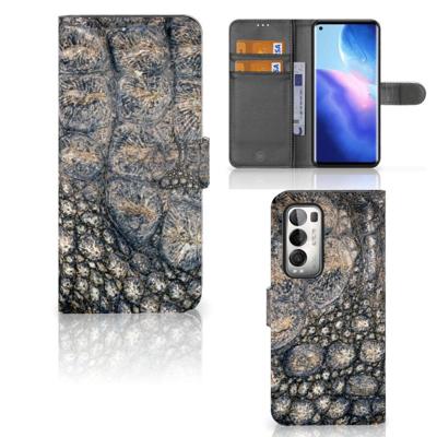 OPPO Find X3 Neo 5G | Telefoonhoesje | Met pasjeshouder | Krokodillenprint