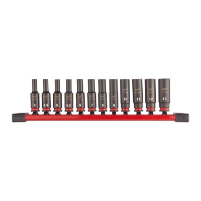 Milwaukee ShockWave™ Krachtdoppenset 1/4" Vierkant | lang | 12-delig - 4932480453