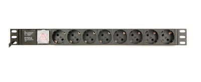 Gembird EG-PDU-014-C14 energiedistributie 8 AC-uitgang(en) 1U Zwart Gembird EG-PDU-014-C14 energiedistributie 8 AC-uitgang(en) 1U Zwart