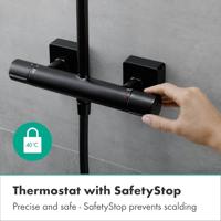Hansgrohe Regendouche set Vernis Shape Showerpipe 230 1 Jet met Douchethermostaat Mat Zwart - thumbnail