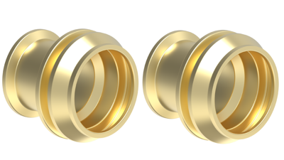 Kirchhoff Messing verloopstuk, blank, 12 mm x 8 mm, klemkoppeling voor koperen buis (2x) - 989455117