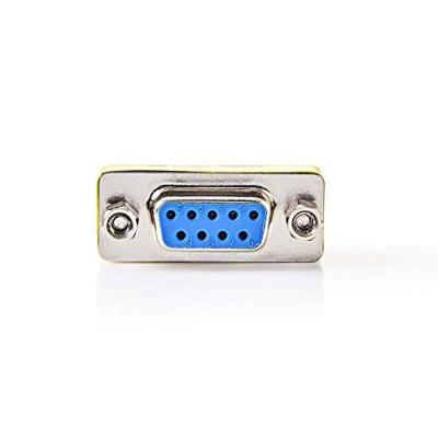 Nedis Seriele Adapter | Adapter | D-SUB 9-Pins Female | D-SUB 9-Pins Female | Vernikkeld | Metaal | Doos - CCGB52810ME