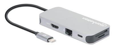 Manhattan 130615 USB-C dockingstation Geschikt voor merk (dockingstation): Universeel USB-C Power Delivery - thumbnail