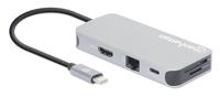 Manhattan 130615 USB-C dockingstation Geschikt voor merk (dockingstation): Universeel USB-C Power Delivery - thumbnail
