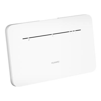 Huawei 4G+ 4G Wi-Fi Lte Cat. 7 Hotspot mobiele router, downloadsnelheid tot 300 Mbps, AC1300 dual-band wifi, 4 gigabit Ethernet-poorten, wit, automatische selectie en beamforming