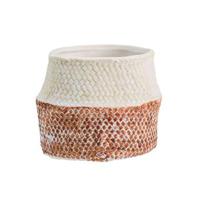 Bloempot Mark - rood/wit - 10xØ11,5 cm - thumbnail