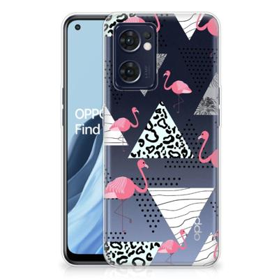 OPPO Reno 7 5G | Find X5 Lite | TPU Hoesje | Flamingo Triangle