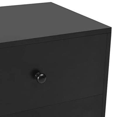 VidaXL Nachtkastjes 2 st 40x30x50 cm massief grenenhout zwart