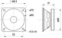 Visaton Vs-fr8/8 Full-range Luidspreker 8 cm (3.3") 8 Ohm - thumbnail