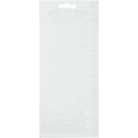 Creativ Company Stickers, randen, vel 10x23 cm, wit, 1 vel - thumbnail