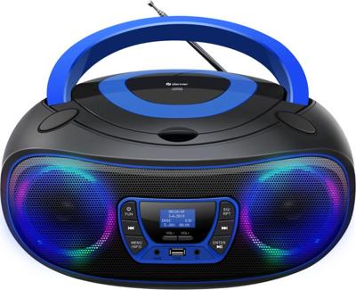 Denver TDB-212BU Radio/CD-speler DAB+, DAB, FM AUX, USB, Bluetooth, CD Zwart, Blauw