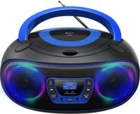 Denver TDB-212BU Radio/CD-speler DAB+, DAB, FM AUX, USB, Bluetooth, CD Zwart, Blauw - thumbnail