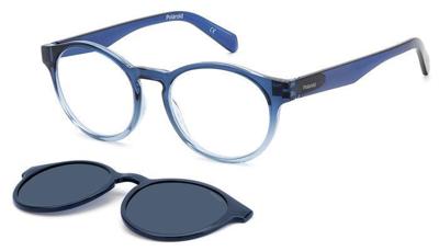 Leesbril Polaroid PLD0031 Met Zonneclip-Blauw Grijs-+1.50 Leesbril Polaroid PLD0031 Met Zonneclip-Blauw Grijs-+1.50