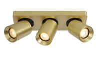 Lucide NIGEL - Plafondspot - LED Dim to warm - GU10 - 3x5W 2200K/3000K - Mat Goud / Messing - thumbnail