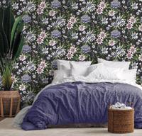 Dutch Wallcoverings Amazonia - Passiflora Black - Zwart - thumbnail