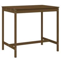 Tuintafel 121x82,5x110 cm massief grenenhout honingbruin - thumbnail