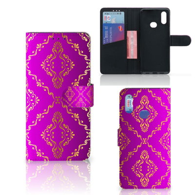 Wallet Case Samsung Galaxy A10s Barok Roze Wallet Case Samsung Galaxy A10s Barok Roze