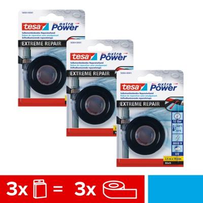tesa EXTRA POWER 56064-00500-00 Reparatietape Zwart (l x b) 2.5 m x 19 mm 3 stuk(s) tesa EXTRA POWER 56064-00500-00 Reparatietape Zwart (l x b) 2.5 m x 19 mm 3 stuk(s)