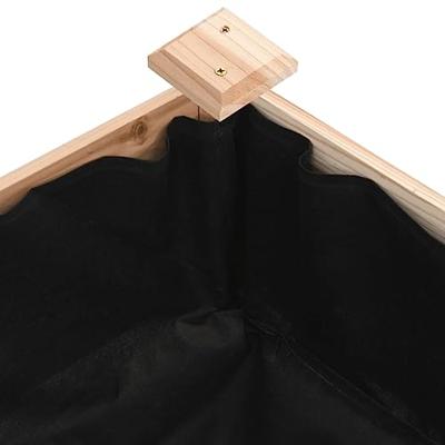 VidaXL Plantenbak verhoogd met voering 240x60x25 cm massief vurenhout