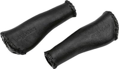 Ergotec handvatten monaco leer lang/lang zwart