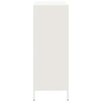 Hoge kast 68x39x101,5 cm staal wit - thumbnail