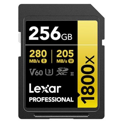 Lexar Professional SDXC 256GB BL 1800X UHS-II V60 Gold