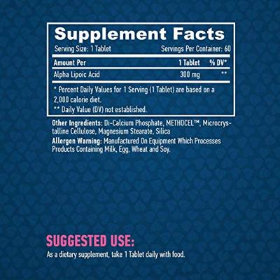 Alpha Lipoic Acid 300mg Haya Labs 60tabl - thumbnail