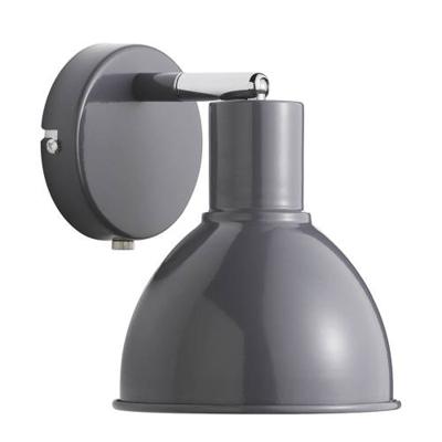 Wandlamp antraciet Nordlux 'Pop' leeslamp E27 fitting 15 cm