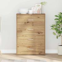 Dressoir artisanaal eikenkleurig 60 x 31 x 84 cm Spaanplaat - thumbnail