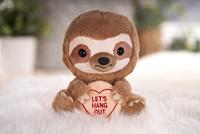 Love Hearts Luiaard knuffel - Let's hang out - 18 cm - thumbnail