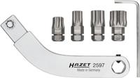 HAZET Deurscharnier insteekgereedschap | gebogen bithouder | SW T45, M8, M10, M12 | 9 x 12 mm insteekvierkant massief | 5/16 inch (8 mm) zeskant hol | - thumbnail