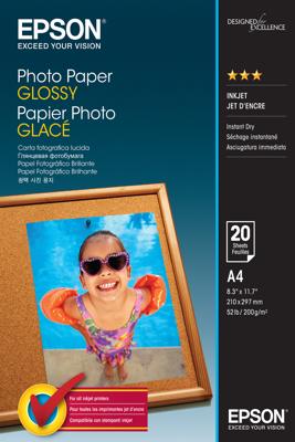 Epson So42538 Photo Paper Glossy A4 20 Sheets 200G