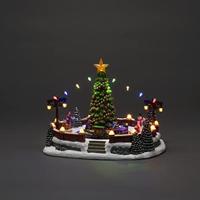 Konstsmide 4243-000 LED-decor Dorpsplein Meerkleurig LED Bont Schakelaar, Muziek - thumbnail