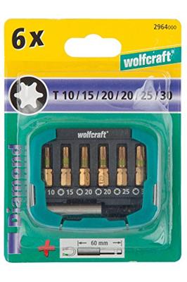 Wolfcraft Diamant-bit-box | TORX® | T10-30 | 7-delig | 1 set - 2964000