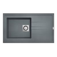 Inbouw Spoelbak Uitstortgootsteen Van Marcke Go Molto 86x50 cm Polyester Beton Grijs Go by Van Marcke - thumbnail