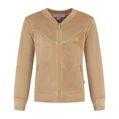 MAYCE zomer vest meisjes - taupe - velvet