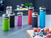 Leifheit 03249 reisdrinkbeker 350 ml Zwart, Groen Roestvrijstaal - thumbnail