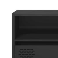 Tv-meubel 135x39x43,5 cm koudgewalst staal zwart - thumbnail