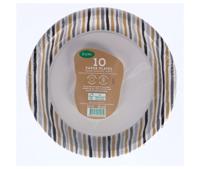 Duni Wegwerp Borden Stripes Black & Gold 22 cm 10 Stuks - thumbnail