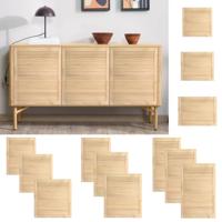 VidaXL Kastdeuren met lamellen 2 st 99,3x49,4 cm massief grenenhout - thumbnail