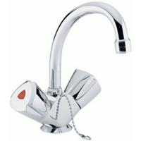 Grohe QuickFix Costa Trend draaibare wastafelkraan zonder waste chroom - thumbnail