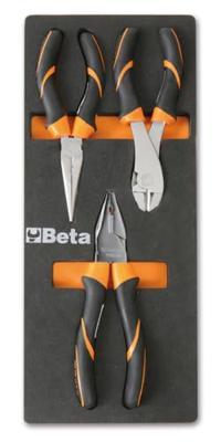 Beta M136 Zachte foam inlegbak met BM tangen en kniptangen - 024500136 024500136